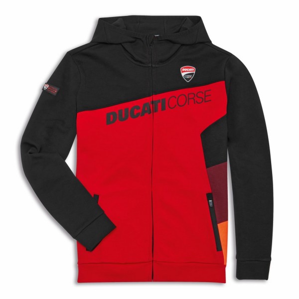 Sweatshirt-DC Sport schwarz-rot